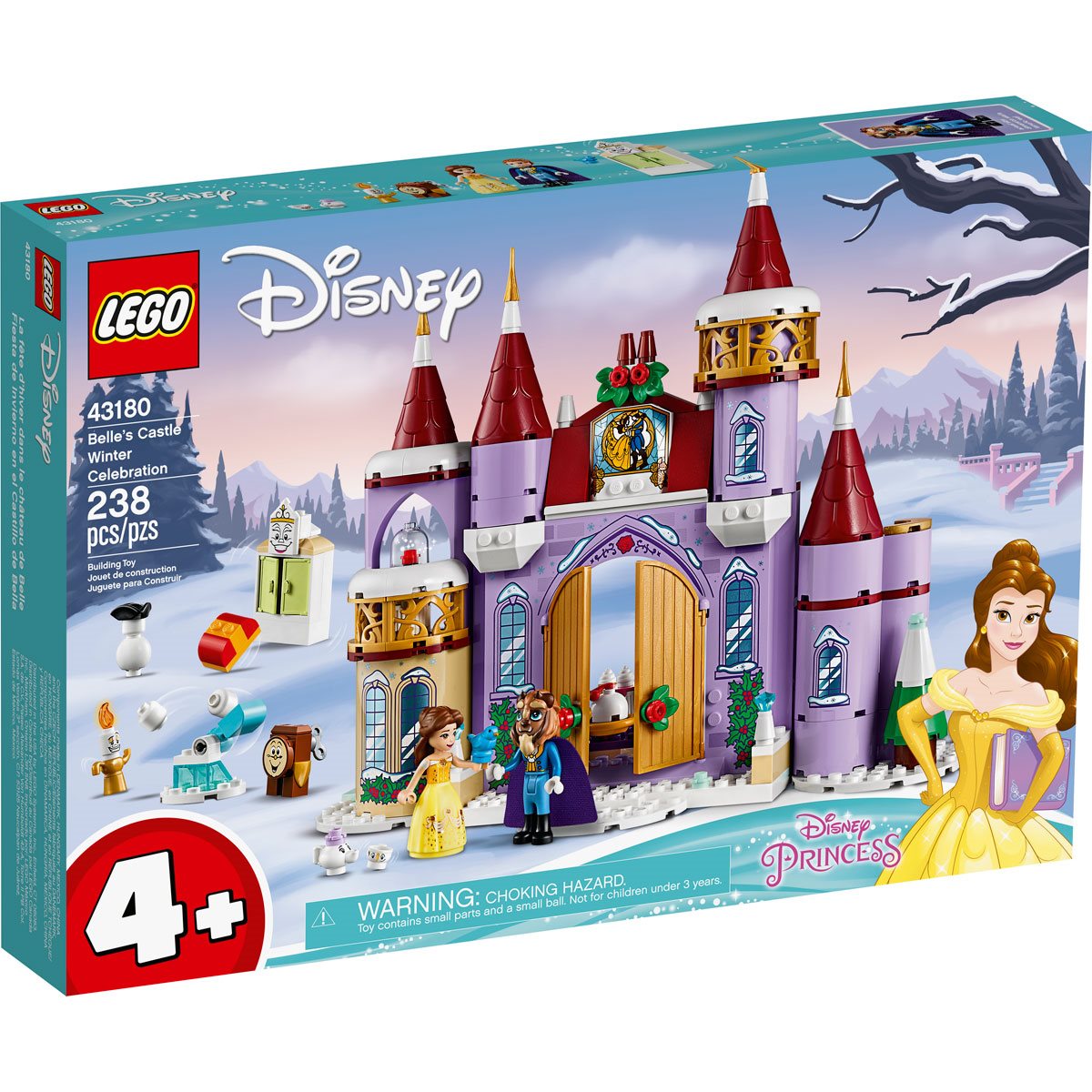 gevolgtrekking Vervuild Gebakjes LEGO 43180 Disney Princess Belle's Castle Winter Celebration