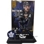NHL SportsPicks Toronto Maple Leafs Auston Matthews Third Jersey Gold Label 7-Inch Scale Posed Figure