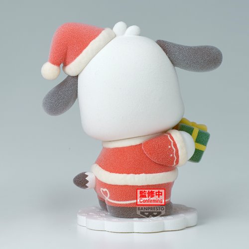 Sanrio Pochacco Santa Version Fluffy Puffy Mini-Figure