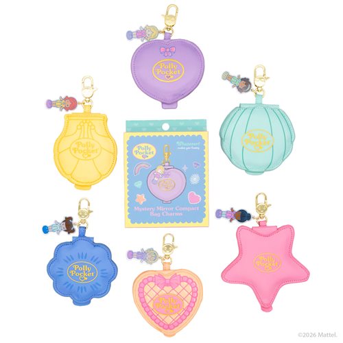 Polly Pocket Mystery Blind-Box Mirror Compact Bag Charm Case of 12