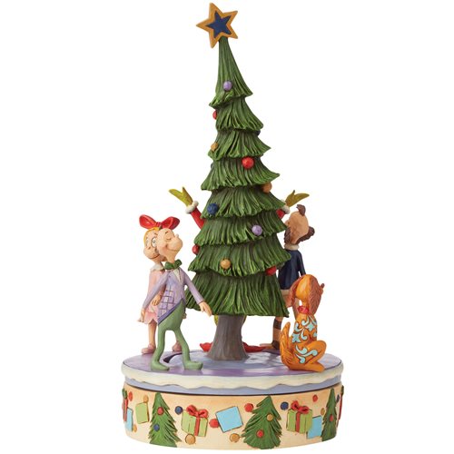 Dr. Seuss The Grinch Grinch Rotator Tree and Characters by Jim Shore Statue