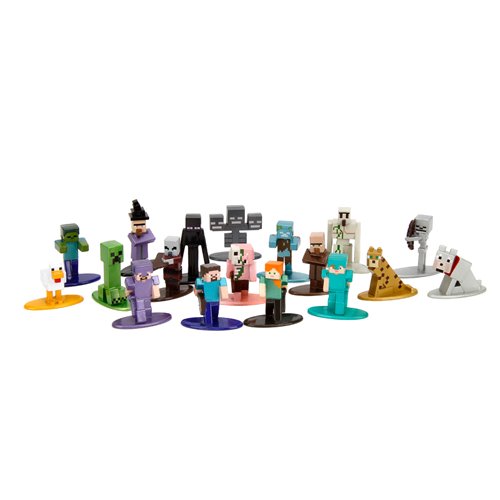Minecraft Nano MetalFigs Die-Cast Metal Mini-Figure Wave 12 18-Pack