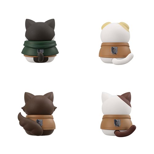 Attack on Titan Tinyan Gathering Scout Regiment Mega Cat Project Mini-Figure Set of 8 with Gift