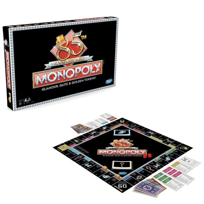 HASBRO MONOPOLY 85TH ANNIVERSARY EDITION PROPERTY TRADING GAME GAMEBOARD AE9983 
