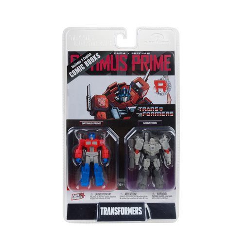 Transformers Page Punchers Optimus Prime and Megatron 3-Inch Action Figure 2-Pack with Comic