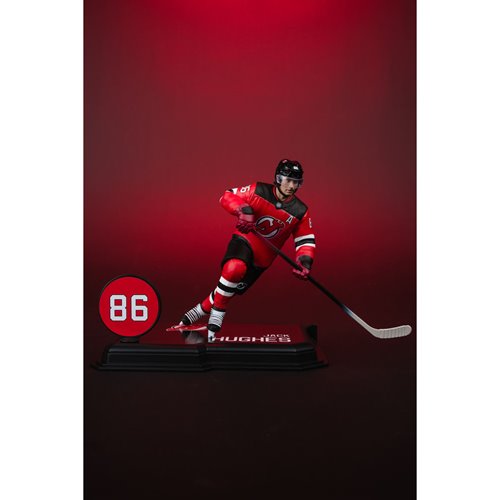 NHL SportsPicks New Jersey Devils Jack Hughes 7-Inch Posed Figure