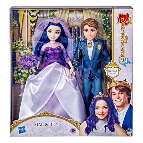 Disney Descendants Royal Wedding Mal and Ben Dolls