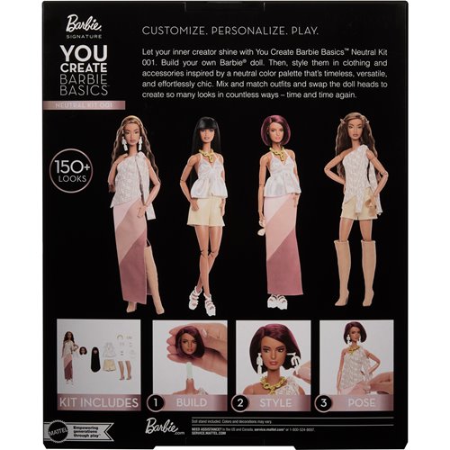 Barbie You Create Barbie Basics Neutral Kit 001 Tall Doll