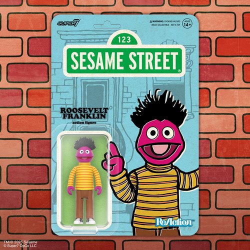 Sesame Street Roosevelt Franklin 3 3/4-Inch ReAction Figure