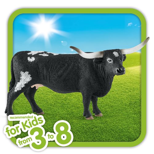 Farm World Texas Longhorn Cow Collectible Figure