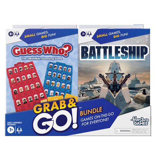 Hasbro Grab and Go! Bundle - 4 Pack of Travel Games