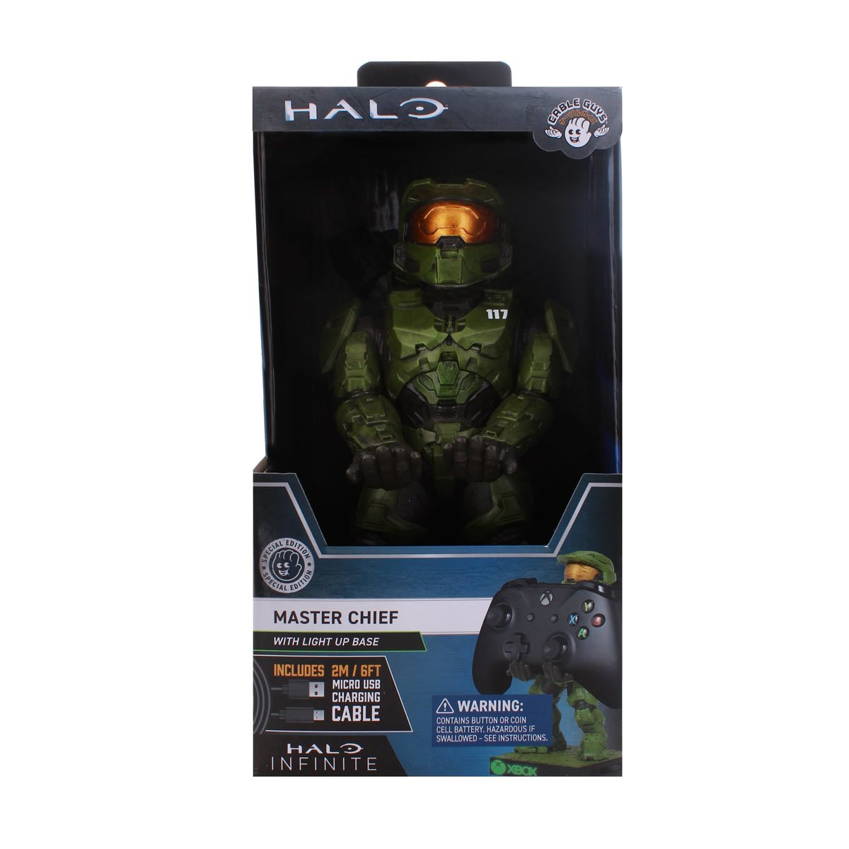 Halo Infinite Master Chief Exclusive Variant with Light-Up Base Cable ...