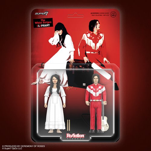The White Stripes Elephant 3 3/4-Inch ReAction Figures 2-Pack