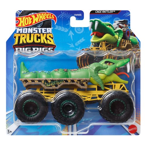Hot Wheels Monster Trucks Big Rigs 1:64 Scale Vehicle 2024 Mix 4 Case of 4