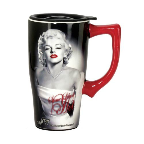 Marilyn Monroe Some Like It Hot 18 oz. Ceramic Travel Mug with Handle