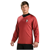 NEW New Star Trek Movie Scotty Engineer Red Adult Deluxe Uniform Shirt Size XXL 