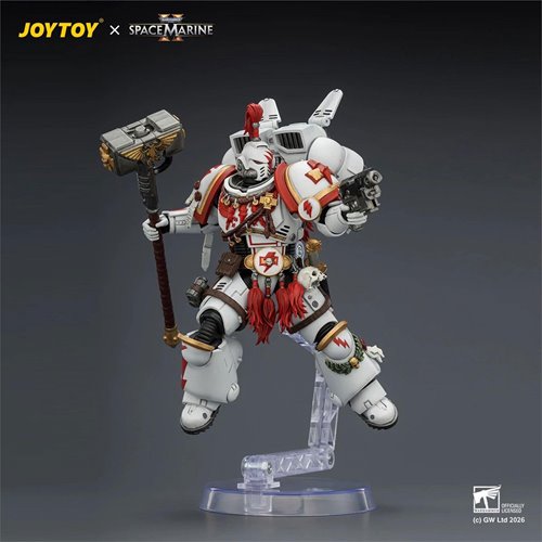 Joy Toy Warhammer 40,000 Space Marine Game Edition White Scars Assault Intercessor Champion 1:18 Sca
