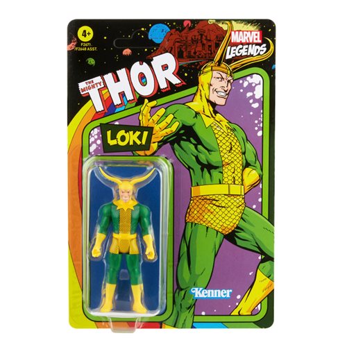 Marvel Legends Retro 375 Collection Loki 3 3/4-Inch Action Figure