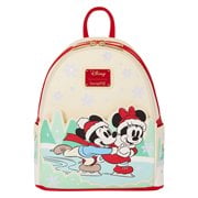 Mickey and Minnie Mouse Ice Skating Holiday Mini-Backpack