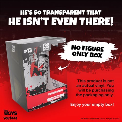 The Boys Collection Translucent Vinyl Figure #13 - Empty Box