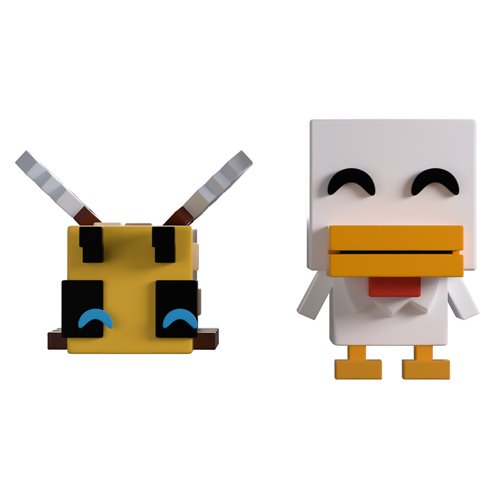 Minecraft Collection Bee and Chicken Monitor Buddiez Vinyl Figure 2-Pack #17