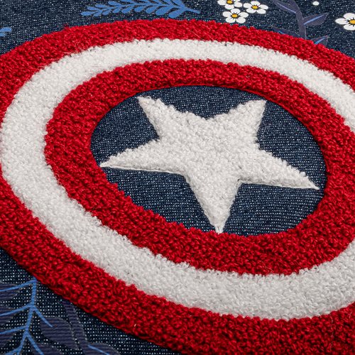 Captain America 80th Anniversary Floral Shield Crossbody Purse