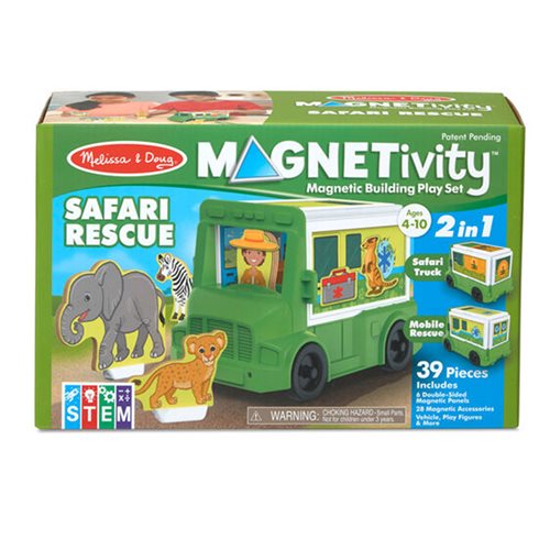 Magnetivity Safari Rescue Magnetic Building Play Set