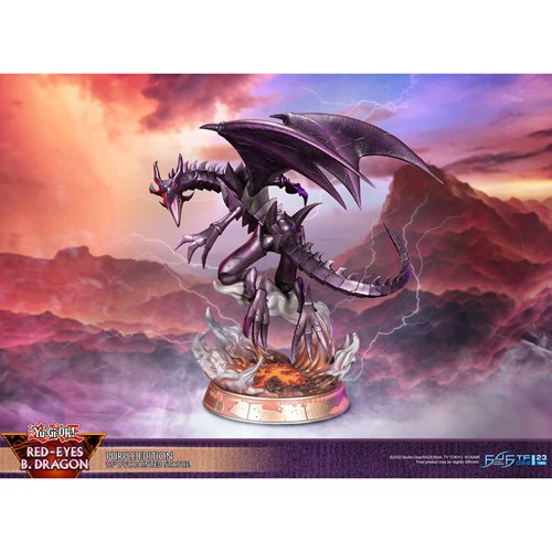 Yu-Gi-Oh! Red Eyes Black Dragon Purple Edition Statue