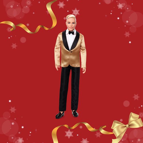 Barbie 2025 Holiday Ken Doll with Blonde Hair