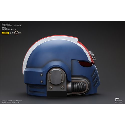 Joy Toy Warhammer 40,000 Ultramarines Lieutenant Titus' MKX 1:1 Scale Roleplay Helmet Prop Replica
