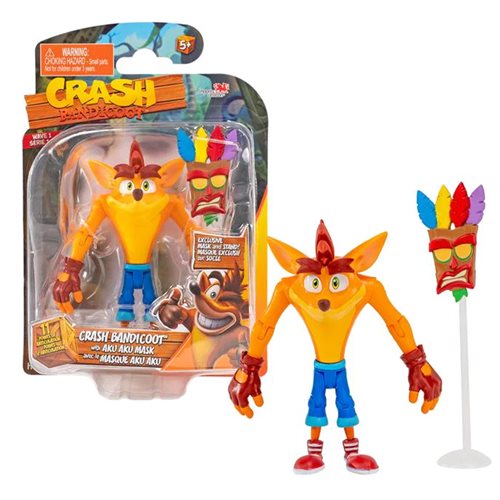 Crash Bandicoot 4 1/2-In Action Figure, Not Mint