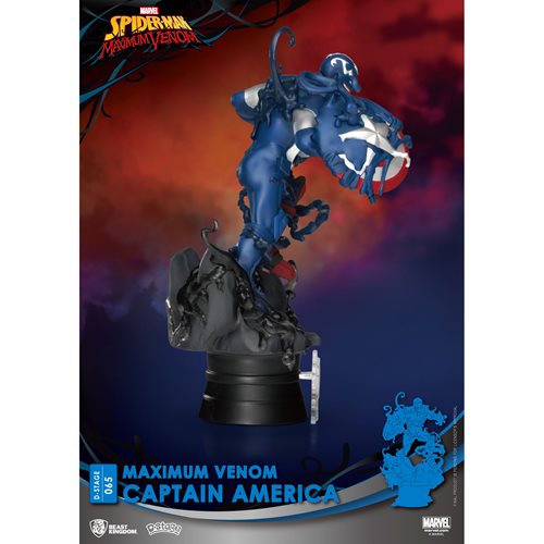 Maximum Venom Captain America D-Stage DS-065 6-Inch Statue