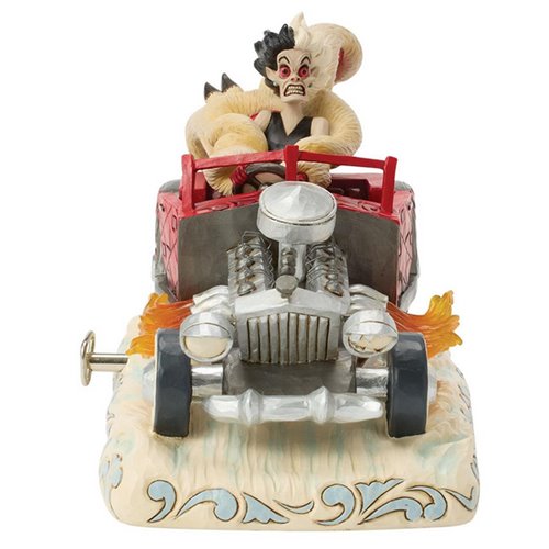 Disney Traditions 101 Dalmations Cruella de Vil Car Scene Musical Statue