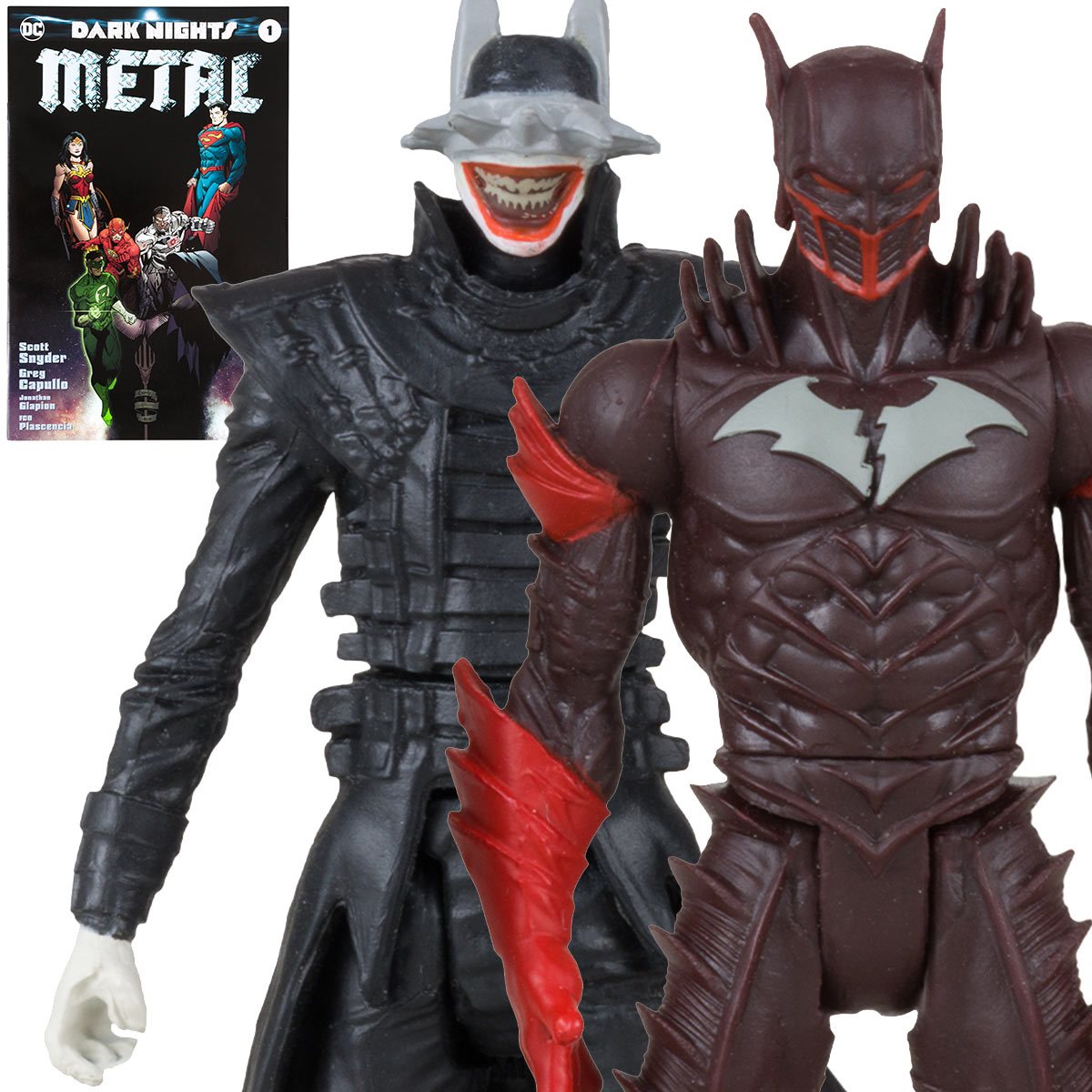 DC Dark Nights Metal Page Punchers Batman Who Laughs and Red Death 3-Inch Action Figure with Comic Book