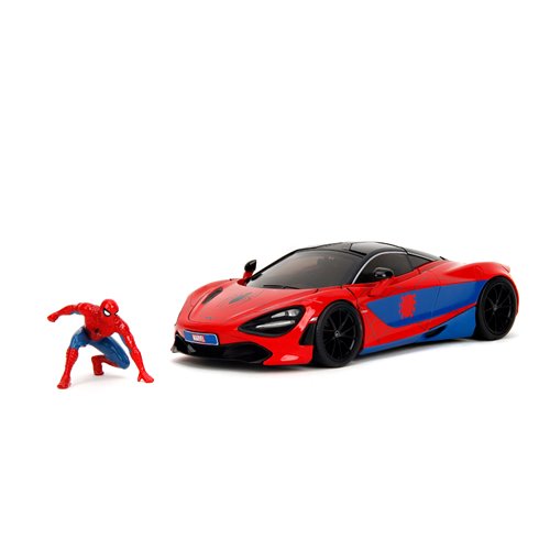 Hollywood Rides Marvel Spider-Man McLaren 720S 1:24 Scale Die-Cast Metal Vehicle with Spider-Man Fig