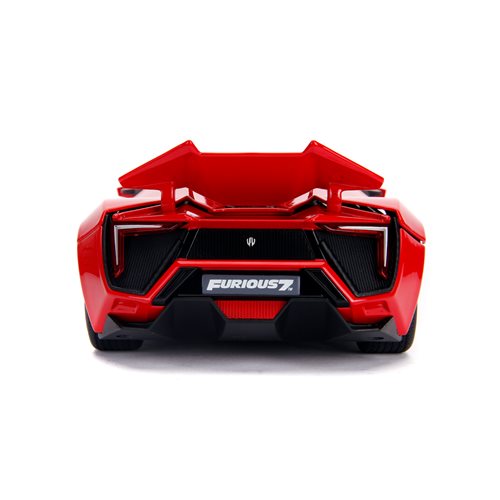 Fast and Furious Lykan Hypersport Light-Up 1:18 Scale Die-Cast Metal Vehicle with Dom Figure