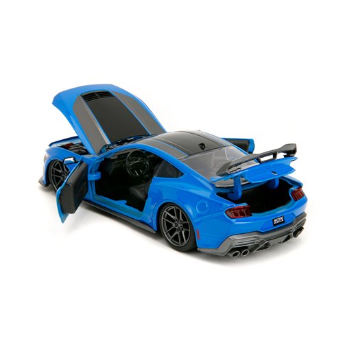 Bigtime Muscle 2024 Blue Ford Mustang Dark Horse 1:24 Scale Die-Cast Metal Vehicle
