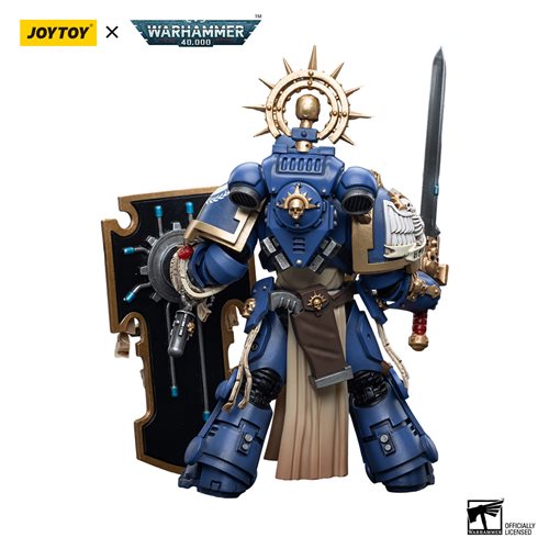 Joy Toy Warhammer 40,000 Ultramarines Primaris Captain with Relic Shield and Power Sword 1:18 Scale