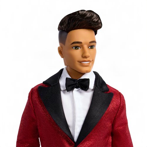 Barbie 2026 Holiday Ken Doll with Dark Brown Hair