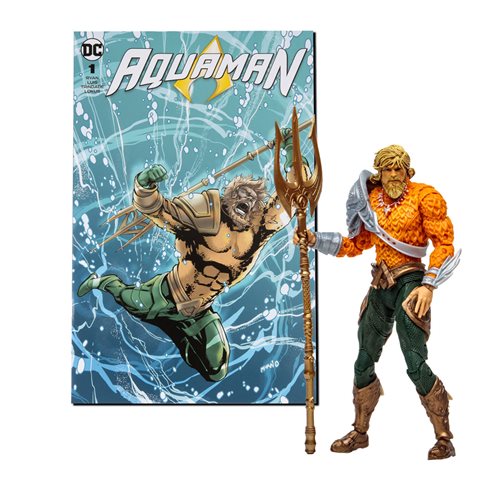 Aquaman Page Punchers Wave 3 Aquaman 7-Inch Scale Action Figure with Comic Book