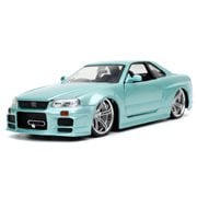 Fast and Furious Brian's Nissan Skyline GT-R R34 1:24 Scale Die-Cast Metal Vehicle