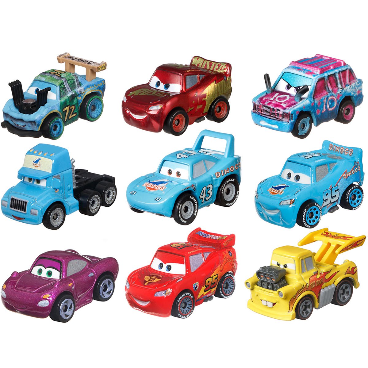 Disney Pixar Cars Mini Racers 3Pack Mix 5 Case of 6