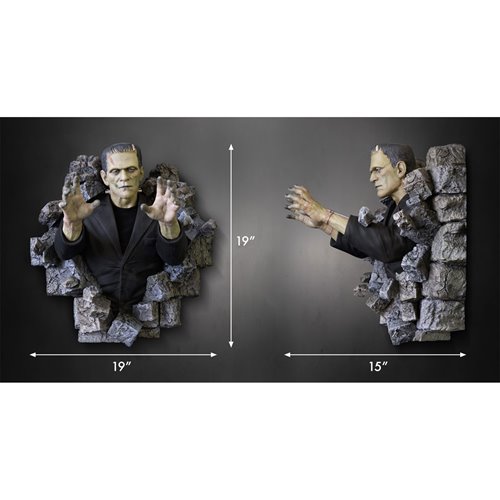 Frankenstein 1:2 Scale Wall Sculpture Mount