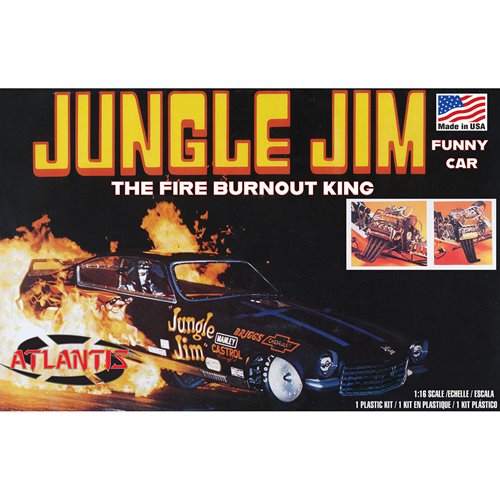Jungle Jim The Fire Burnout King Funny Car 1:16 Scale Model Kit
