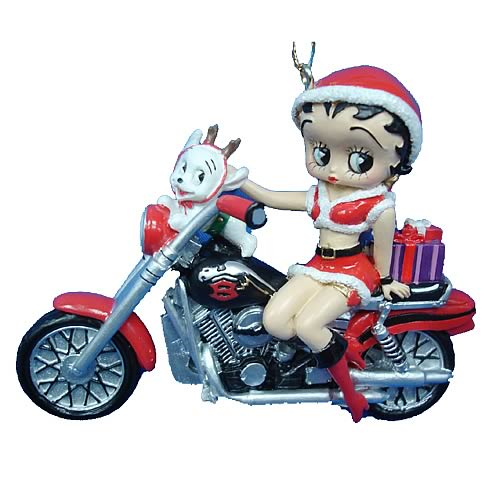 Betty Boop Biker 3-Inch Resin Ornament - Entertainment Earth