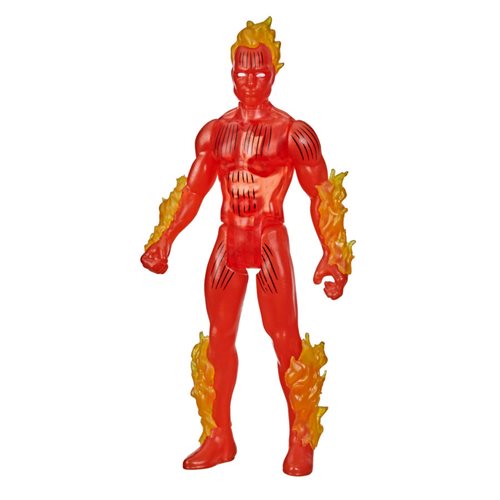 Marvel Legends Retro 375 Collection Fantastic 4 Human Torch 3 3/4-Inch Action Figure