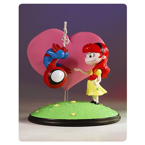 Spider-Man and Mary Jane Animated Statue