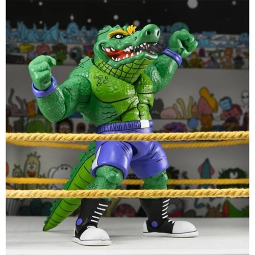 Teenage Mutant Ninja Turtles Archie Comics Stump Wrestling Leatherhead 7-Inch Scale Action Figure