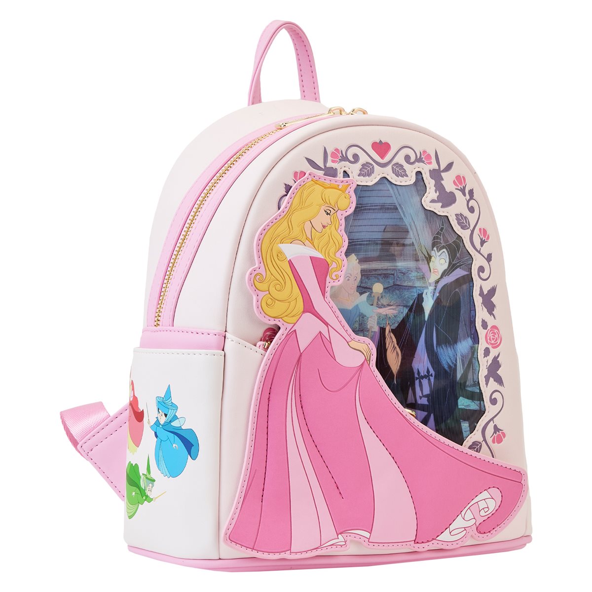 Sleeping Beauty Stained Glass Castle Mini-Backpack