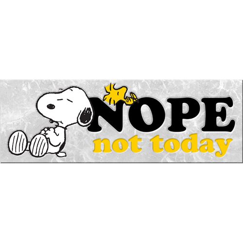 Peanuts Snoopy Nope Not Today Desk Sign